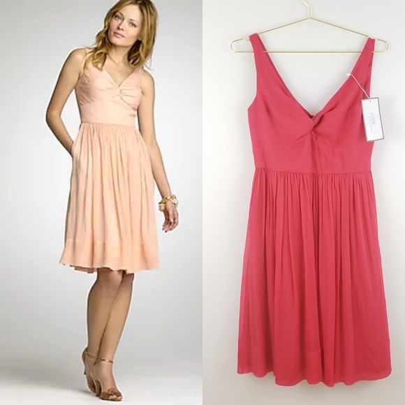 J. Crew Dresses & Skirts - NWT J Crew
Silk Chiffon Twist tank Dress